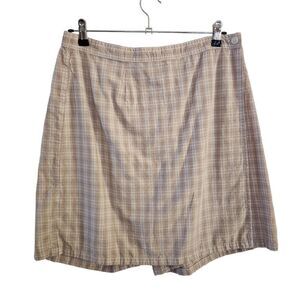 Classic Elements Womens Shorts with Wrap Front for Skirt Look Size 16